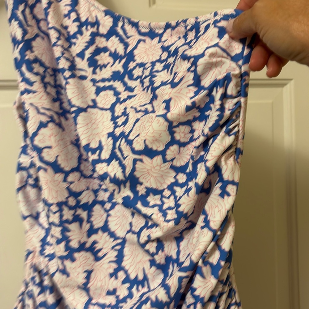 J. Crew one shoulder never worn swim suit, size 14